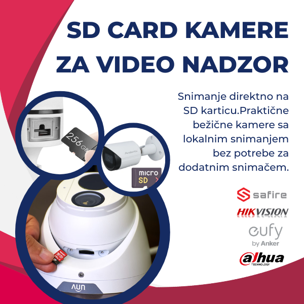 Kamere sa SD karticom – snimanje bez dodatnog snimača